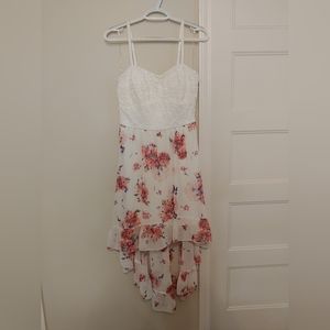 High-low floral dress